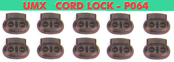 Cord Lock: Oval Round Shape - Two-Hole Cord Lock, Cord Fasterner - P064