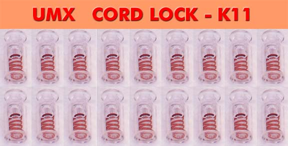 Clear Transparent Color cord lock, cord fasterner, cord stopper -k11