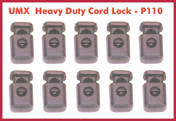 Cord Lock: Heavy Duty - Excellent Holding Power Cord Lock - P110