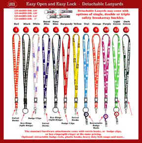 detachable lanyards