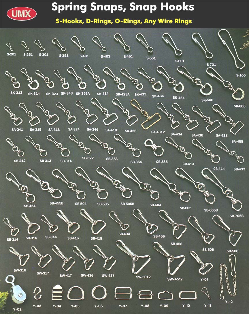 Snaps, Spring Snaps, Snap Hooks - The Snap and Hook series 1-10