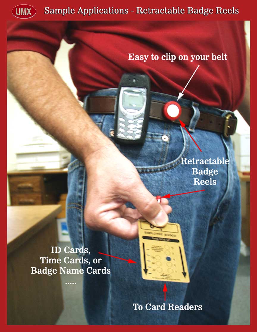 A1 ID Card Reel for Badge Holder or ID Card Reader