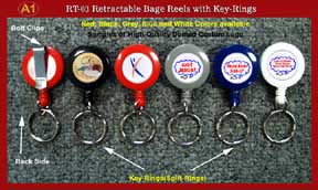 Sample 1 - RT-03 Custom Logo Retractable Key Rings