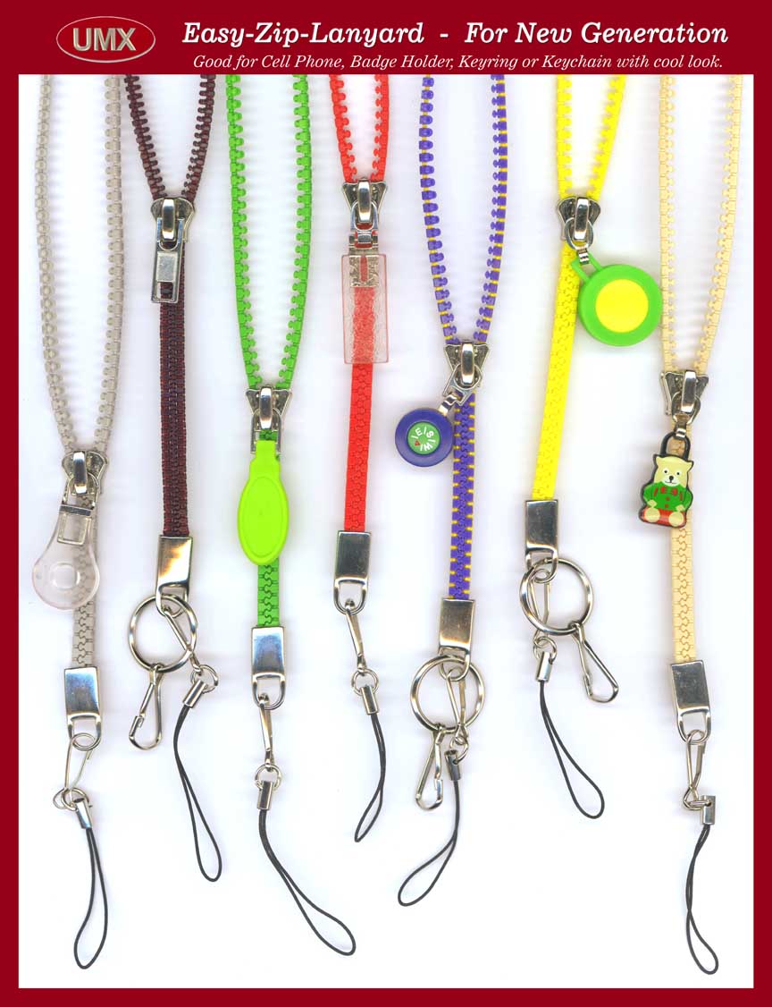 Lanyard: Adustable Easy-Zip-Lanyard For Cell Phone