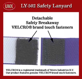 velcro safety breakaway lanyard 502d