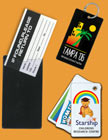 Hard Plastic Name Tag Plates Used As Custom ID Cards, Name Badges or Luggage Tags.