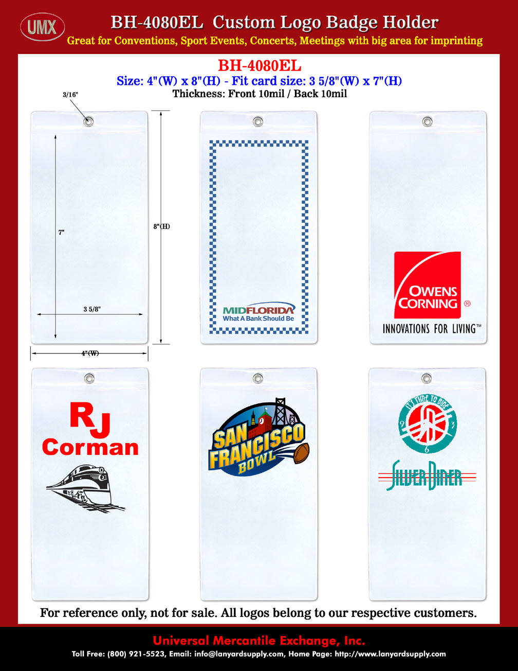 Big Size Custom Imprinted Football Ticket Holders