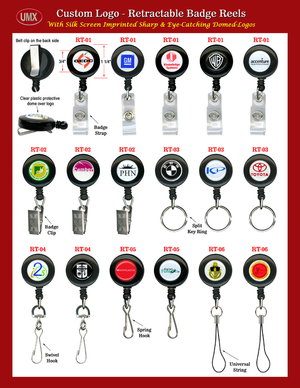 Full Color Imprinted Custom Retractable ID Holders - Production Sample 1