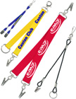 Custom Models: 1/8", 3/8", 5/8",3/4" & 1" 3-End Lanyard Over All View. For any custom design, custom length, custom size and custom imprint.