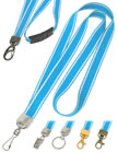 The 3/4" wide by 36" long heavy duty plain snap closure lanyards come with 13 colors available.