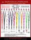 Heavy Duty Detachable Custom Neck Lanyards with Option of Safety Breakaway Buckles