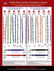 Custom Lanyards: 3/8" LY-402-DA & LY-402HD-DA Double Fastener Attachments with Two Ends Lanyards.