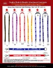 Custom Lanyards: 5/8" LY-404HD-DA Two Fasteners with Two Ends Lanyards.
