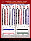 Custom Lanyards: 3/4" LY-405HD-DA & 1" LY-406HD-DA Heavy Duty Lanyards with 2 Fasteners and Two Ends.