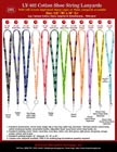 LY-402 3/8" Low Cost University, College or School Lanyards, ID badge Lanyard Series