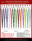 3/8", 5/8", 3/4" & 1" Heavy Duty Neck Lanyards - Custom Lanyards with Silk Screen Printed Logos