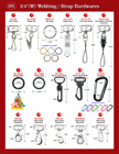 How To Buy Lanyard Hardware - For 3/4" Heavy Duty Nylon, Cotton or Polyester Strap Leashes or Lanyards.