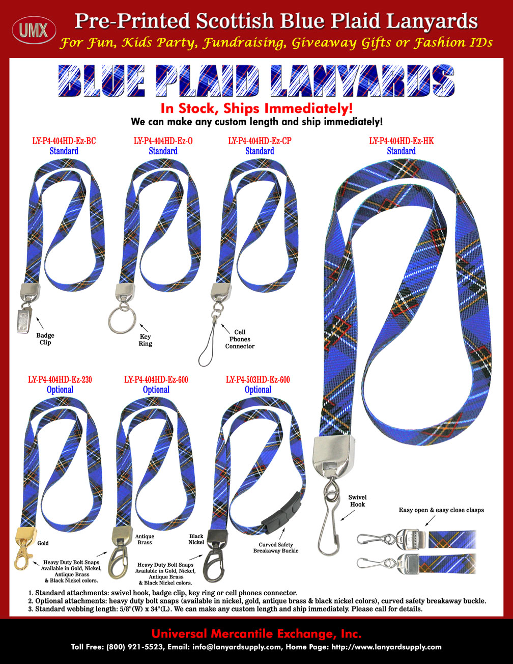 The blue plaid can be worn as blue plaid neck lanyards or blue plaid wrist lanyards.
