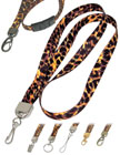 Leopard Print Lanyards, Rosette Coat Patterns Printed Lanyards - Leopard Lanyard Stores.