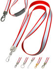 Big Reflective Lanyards: Pre-Printed Reflective 3M Ink Lanyards, Light Reflected In Dark Lanyards.