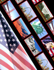 USA Landmark Neck Lanyards With America's Famous Point of Interest Themes.