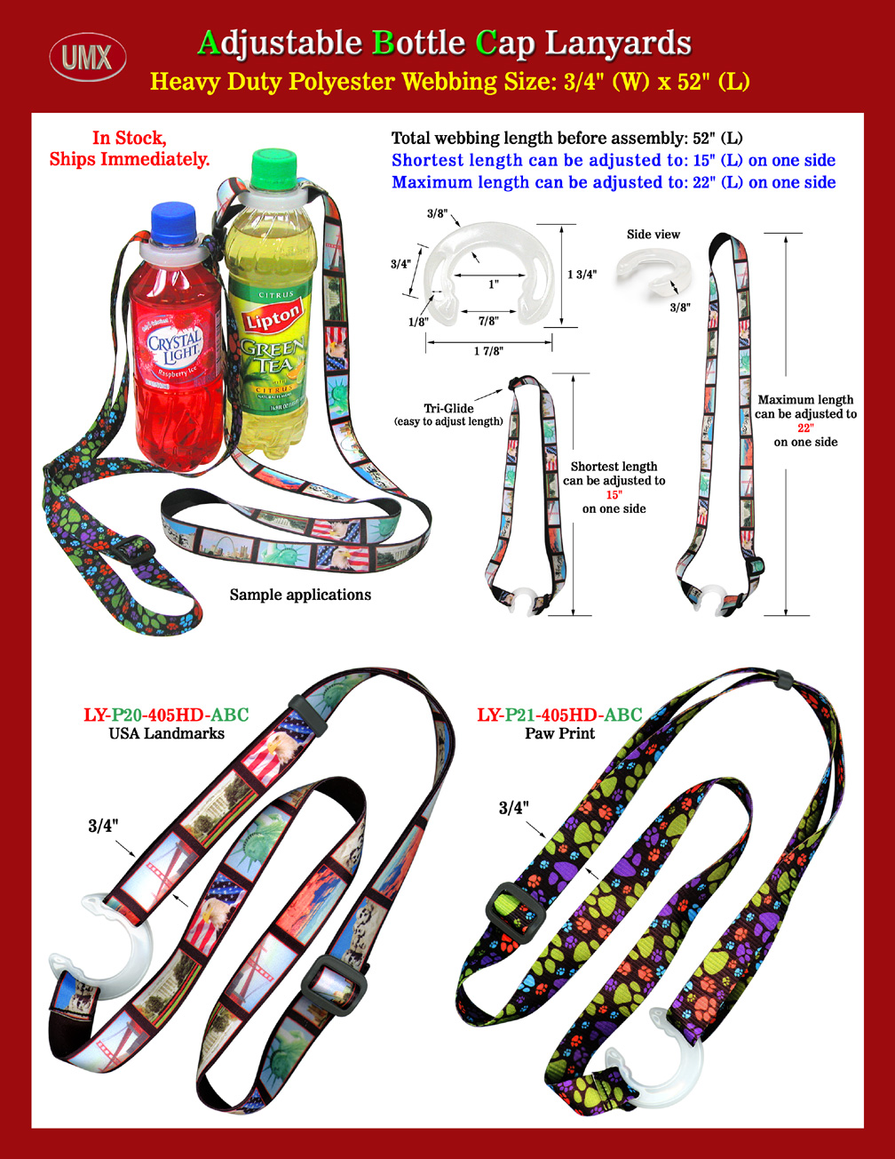 The main application of one end loop lanyards are using is the small loop-end to hang-on a variety of different devices, like hanging simple tools, displays, devices, meters, furniture accessories, luggage accessories, computer parts and more.