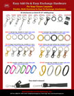 Great selection of exchangable hardware attachment for snap on lanyard series.