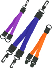 5/8" Plain Color Universal Link All Plastic 3-End Leash Lanyards.