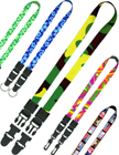 Pre-Printed Pattern Lanyards with 2 Quick Release Buckles At Each End.