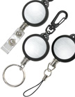 steel metal retractable badge reel