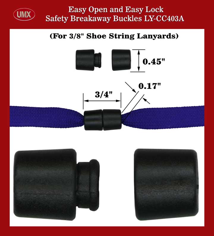 LY-CC403A Barrel Shape Safety Break-Away Lanyard Buckles