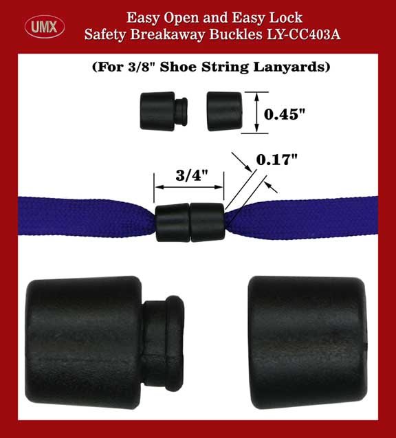 LY-CC403A Barrel Shape Safety Breakaway Lanyard Buckles