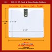 BH-173, 4 1/4"(W) x 3 1/2"(H), Fit 4"(W)x3"(H) Card, Thickness, Front 10 ml / Back 30 ml
