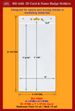 BH-4282, 4 1/4"(W) x 8 1/4"(H), Fit 4"(W) x 7 1/2"(H) Card, Thickness, Front 12 ml / Back 12 ml