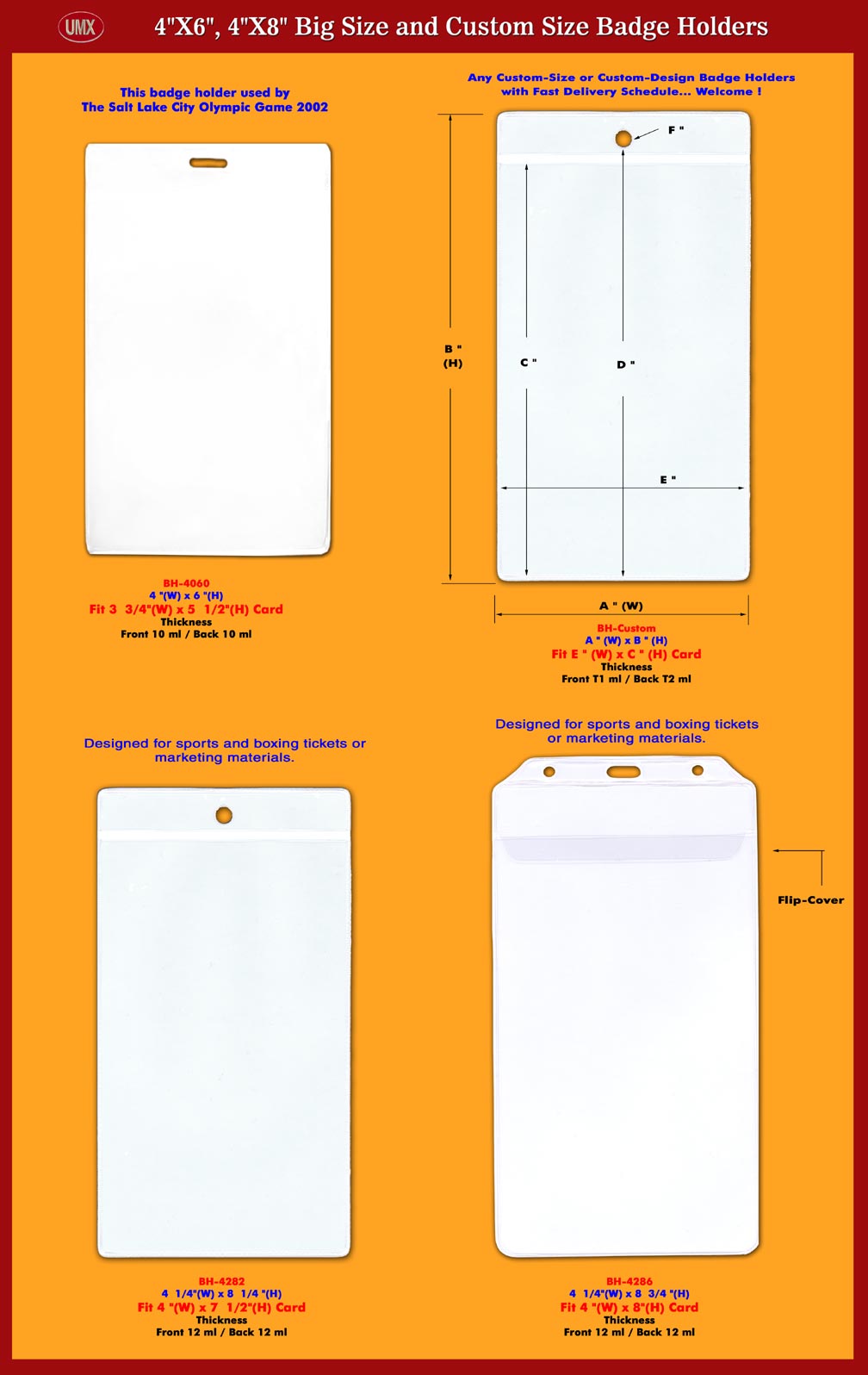 Sports Ticket Holder: Plastic Ticket Holders For Football, Basketball,
Baseball, Hocky, Boxing, Sporting Tickets