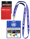 Plain or Custom Printed Color Badge Holders For Convention Name Badges.